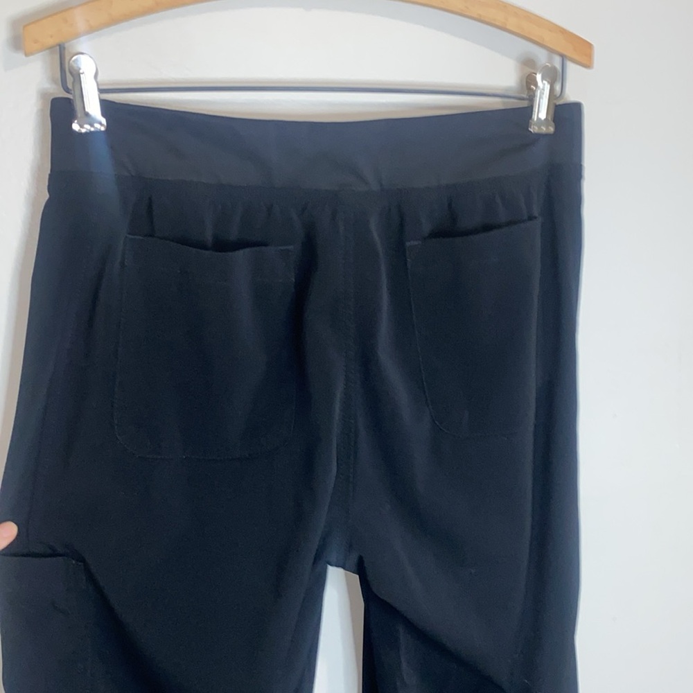 🌵Black comfy elastic banded scrub bottoms with pockets - Picture 6 of 8